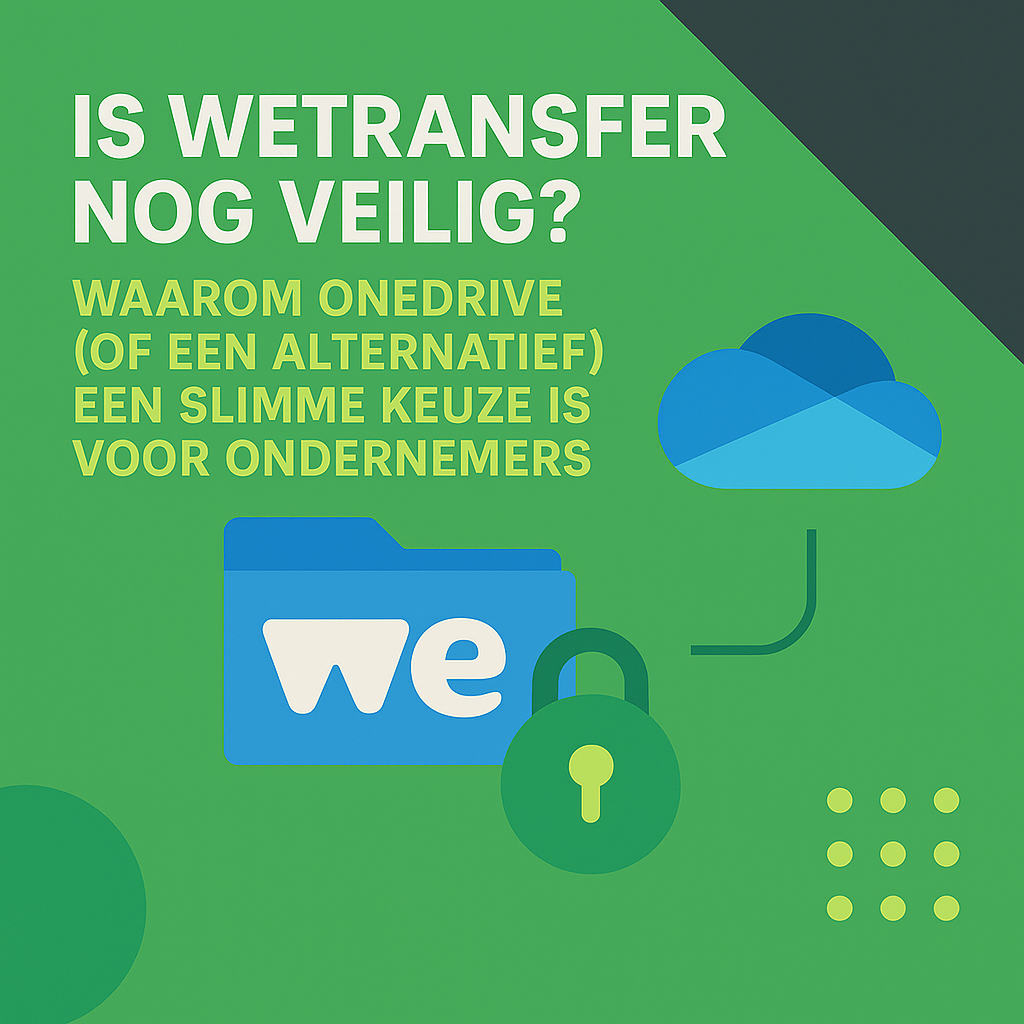 Is WeTransfer nog veilig? Waarom OneDrive (of een alternatief) een slimme keuze is voor ondernemers